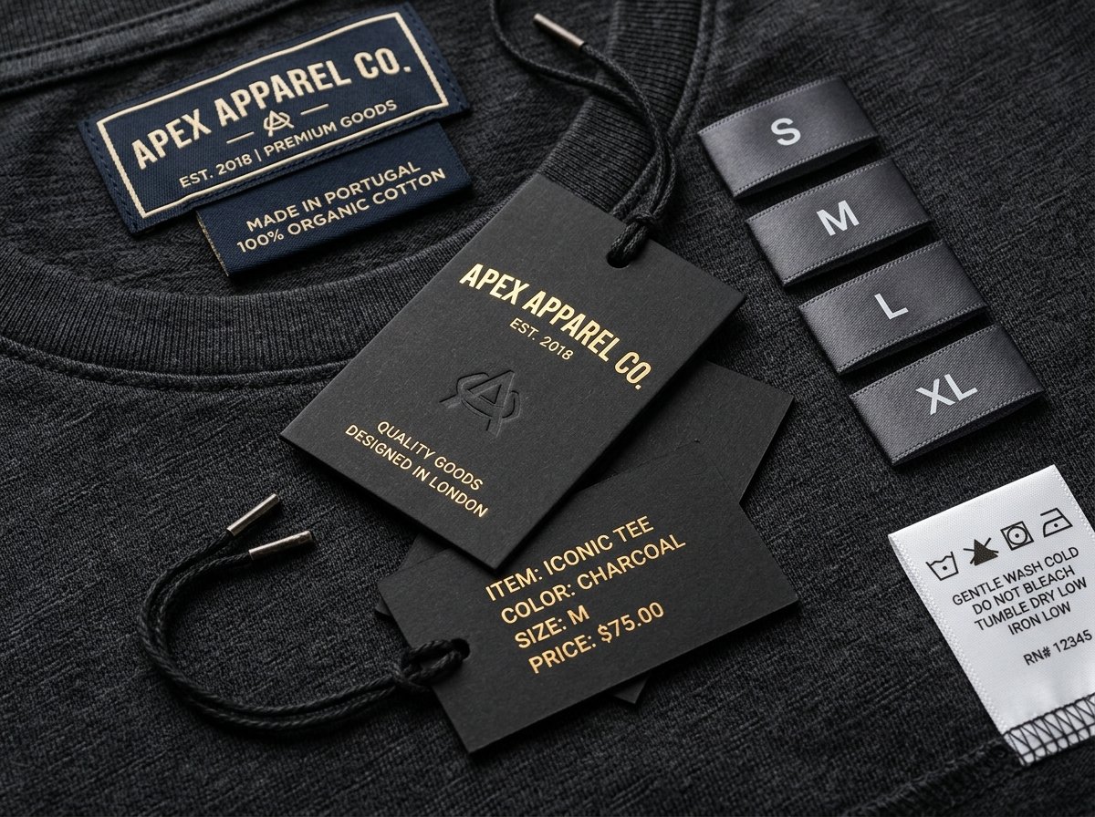 Custom Woven Neck Labels & Hang Tags - Ade Sport